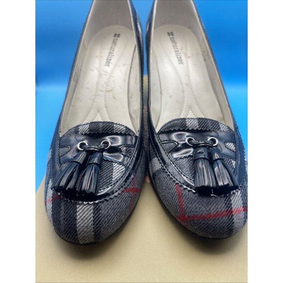 Naturalizer‎ Women’s Heel Shoes 6.5 Engage GRY PLD BLK PA M - Picture 2 of 12